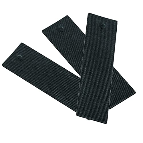 Merriway BH07796 Lot de 100 cales pour vitrage de sol, 100 mm x 24 mm x 2 mm, noir
