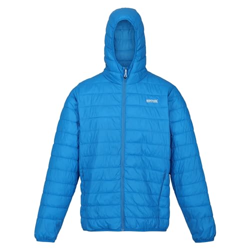 Regatta Mens Hillpack Hooded Lightweight Jacket (XL) (Indigo Blue)