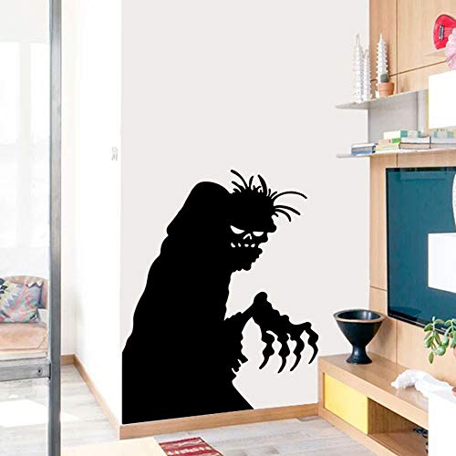 Halloween Wretched Little Ghost Wall Sticker Waterproof Removable Black Ghost Decal For Halloween Party Decoration（17X22.5 Inch) #TOP1