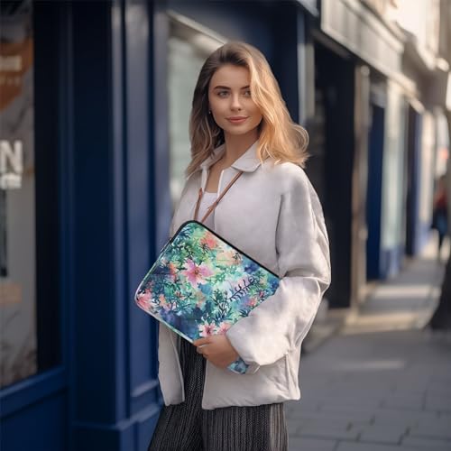 Funda para portátil 13-14 pulgadas con diseño floral impermeable miniatura 7