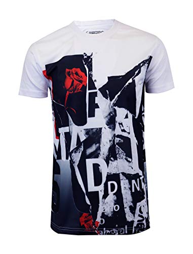 SCREENSHOT Mens Hipster Hip-Hop Urban Modern Tees - NYC Street Fashion Streetwear Stylish Longline Print T-Shirt2