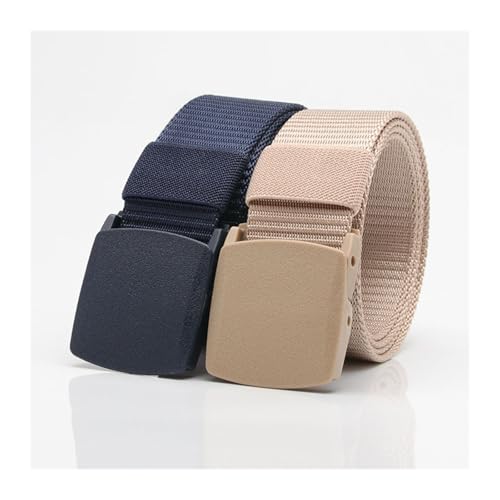 Trendy Canvas Belt for Men & Women – Casual Woven Belt Without Metal Buckle, Adjustable No-Hole Automatic Strap for Youth, Students (Multiple Colors)(Beige)2