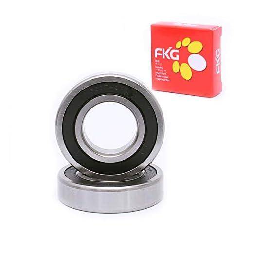 FKG 6207-2RS 35x72x17mm Deep Groove Ball Bearing Double Rubber Seal Bearings Pre-Lubricated 2 Pcs