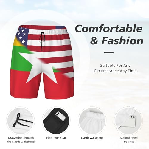 Maillot de bain décontracté anti-irritation short de plage double couche été - 4