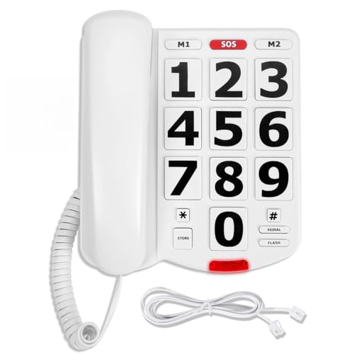 Large Button Senior Landline Phone with Speed Dial