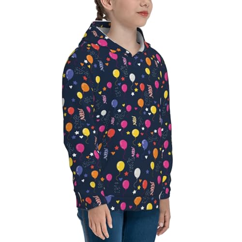 Colored Balloons Kids Pullover Hoodies Boys Sweatshirts Girls Athletic Clothes with Pocket3