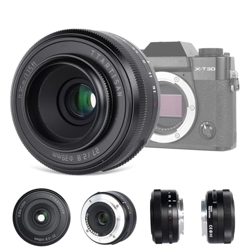 TTArtisan AF 27mm F2.8 X-Mount APS-C Pancake Lens for Fujifilm Ultra-Compact & Lightweight STM Prime for Fuji X-T5 X-T3 X-T30 X-E4 for Street & Travel Photography