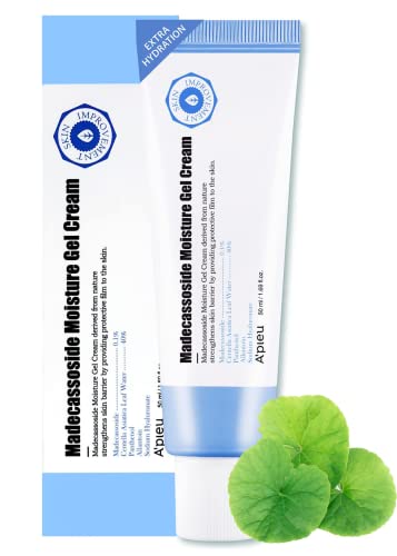 A'PIEU Madecassoside Moisture Gel Cream - Korean Moisture Barrier Moisturizer with Centella Asiatica, Deep Hydrating, Soothing and Water-Oil Balance. Korean Skincare (1.69 Fl oz)