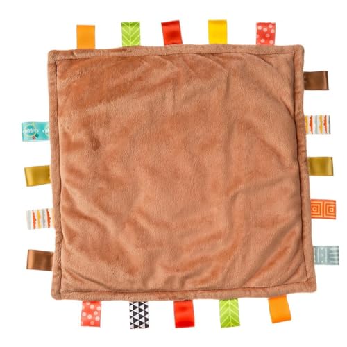 Image of Taggies Lovey for Baby Security Blankets Original Comfy Blanket with Sensory Tags, 12 x 12-Inches, Rooster