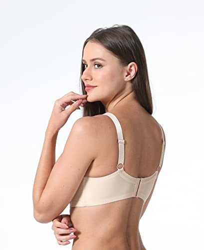 Viola's Secret Women Bras 6 Packs T-Shirt Bras Full Coverage Comfortable Everyday Wear Size A to DDD Cups Bra4