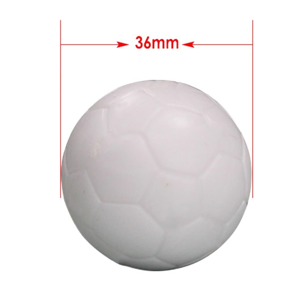 Palline da calcio balilla 36 mm resina bianca solida 12 confezioni ricambio