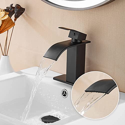 Fransiton-Black-Waterfall-Bathroom-Faucet-Lavatory-Single-Handle-1-or-3-Hole-Bathroom-Sink-Faucet-Washbasin-Faucet-with-Deck-and-Pop-up-Drain