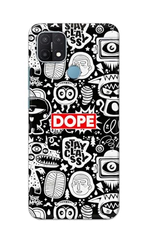 Image of Printed Hard Back Cover Case for Oppo A15 | Oppo A15s Back Cover (Mixed Cartoons) -1111