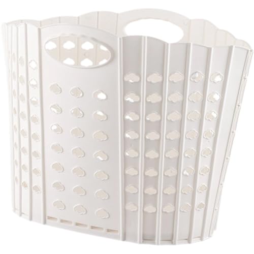 Panier à linge pliable avec poignées solides et structure souple amovible - 2