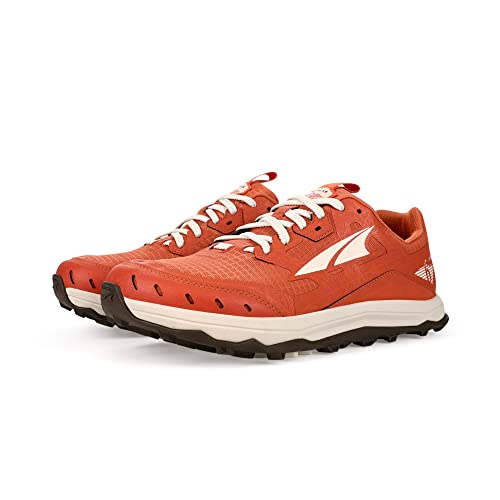 ALTRA Tênis de corrida feminino AL0A548E Lone Peak 6, Vermelho/cinza, 5.5