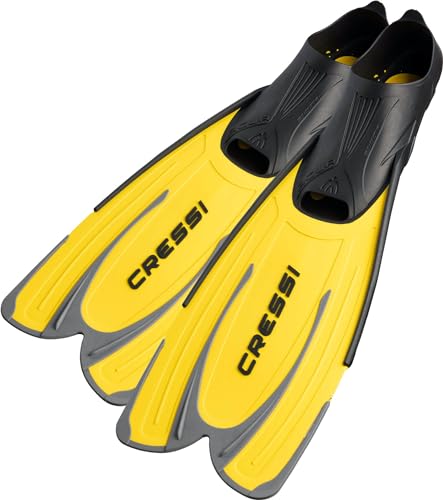 Image of Cressi Adult Snorkeling Fins with Self-Adjustable Comfortable Full Foot Pocket | Perfect for Traveling | Agua
