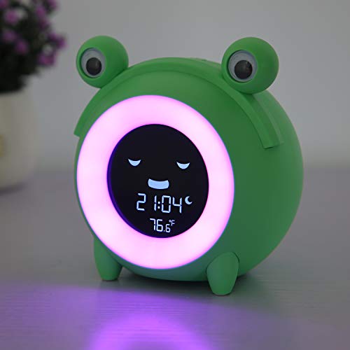YISUN Sveglia Digitale da Comodino,Sveglia Bambini da Comodino con 5 Colori Wake-up Light Sveglia Ricaricabile USB,Funzione Snooze - Image 7