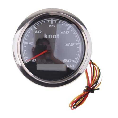 tuwiwol GPS Geschwindigkeitsmesser mit wasserdichtem Gehäuse aus Edelstahl 316L, beschlagfreiem, gebogenem Glas und langer Lebensdauer. Wasserdichter, digitaler GPS Geschwindigkeitsmesser für Schiffe.