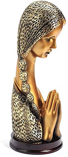 JYTBD Yun Tao Las estatuas de oración for Chicas Corazón decoración de la Resina decoración de almacén de TV Decorativo Gabinete Mobiliario Inicio Librería Hace los Ornamentos