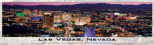 Buffalo Games Panoramic, Las Vegas Glow in the Dark - 750pc Jigsaw Puzzle