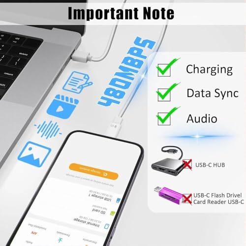 Image of Tobo Type C to Lighting Adapter with 10W Quick Charging, 5Gbps Data Transfer, OTG Support, Audio Function, Durable Aluminium Alloy Design, Compatible with Phone 5-14, TD-1603CC