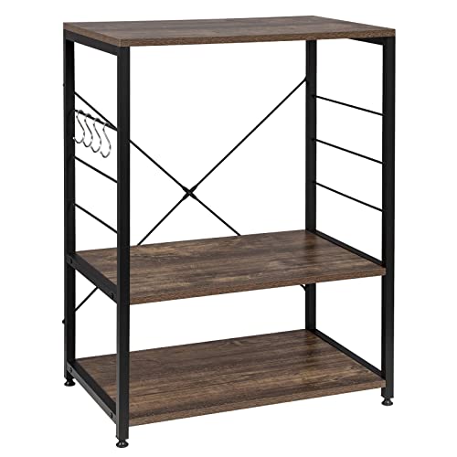 EUGAD étagère à Micro-Ondes de Cuisine,étagère de Mini Four en MDF et métal 60x40x82cm Vintage