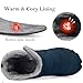 Womens Mens Barefoot Snow Boots Warm Ankle Booties Fur Lined Winter Shoes Outdoor Sneakers with Zero Drop Sole & Wide Toe Box,40