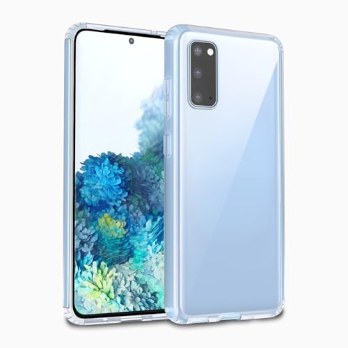 Image of Case for Samsung Galaxy S20, Military Grade Drop Protection Phone Case, Yellowing Resistant, Anti-Scratch Hard PC Back, Shockproof Hard Ultra-Thin Protective Cover, Clear