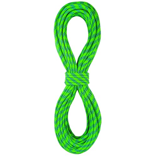 SEAMUS 6mm Prusik Accessory Cord 15M (50ft) Rock Climbing Rope High Tensile Strength Rock Climbing Accessories Cord Double Braid Nylon Cord for Mountain Tree Climbing, Canyoneering,Fire Rescue