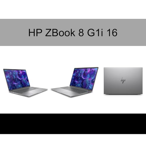 Image of HP ZBook 8 G1i 16 Mobile Workstation 16.0 inch 60Hz IPS WUXGA Display (Intel Ultra 7-255H, Intel Arc 140T Shared, 64GB DDR5, 512GB PCIe SSD, Backlit KB, Fingerprint, Win 11 Pro) w /DKZ USB Port Expander