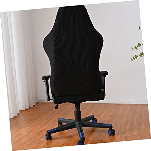 Housse de chaise gaming noire fauteuil de bureau pliable lavable