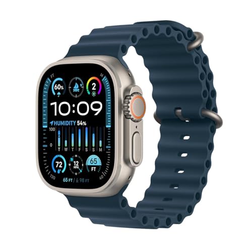 Catálogo de smart watch apple comprados en linea. 45 Apple Watch Ultra 2 (GPS + Cellular, 49mm) - Caja de Titanio con Correa Oceano Azul, One Size (Reacondicionado)
