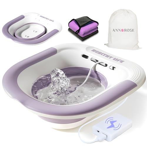 Electric Sitz Bath for Toilet Purple