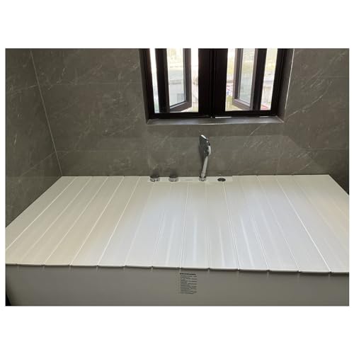 Cubierta de esquina de PVC aislante impermeable para spa o lectura, estante antideslizante para tina de 80 x 135 x 0,6 cm y fácil de limpiar