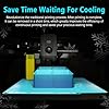 Upgraded OMG Cool Plate for ELEGOO Centauri Carbon/Centauri Carbon 2, 260x271mm Thicker Magnetic CC/CC2 Build Plate with Supertack Smooth Surface, Easy Release 3D Printer Hotbed for PLA PETG Printing