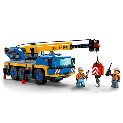 City Great Vehicles Gru Mobile, Camion Giocattolo per Bambini, Bambine, Ragazzi e Ragazze da 7 Anni in su, Veicoli da Cantiere, Giochi Creativi, Idee Regalo Introduzione all'Ingegneria 60324 - Lego - Immagine 3