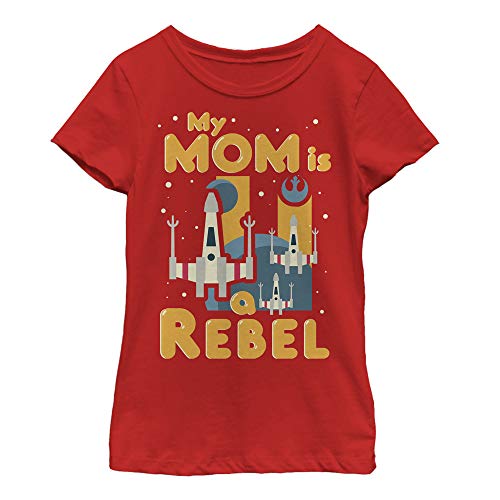 Fifth Sun Star Wars Rebel Mom Girls Short Sleeve Tee Shirt