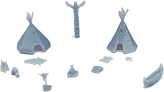 Outland Models Scenery Native American Indian Camp Accessory Set 1:160 N Scale