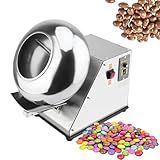 Small Commercial Sugar Coating Machine,Pharmaceutical and Food Industries Coating Machine,Chocolate Coater Sugar Ball Drying Equipment,Roating Speed Adjustable(Normal)