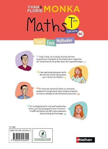 Maths Spécialité Term Générale BAC 2027 avec Yvan & Florie Monka - Cours complets, Méthodes, +500 Exercices Corrigés et Vidéos - Programme de Terminale – vue 2
