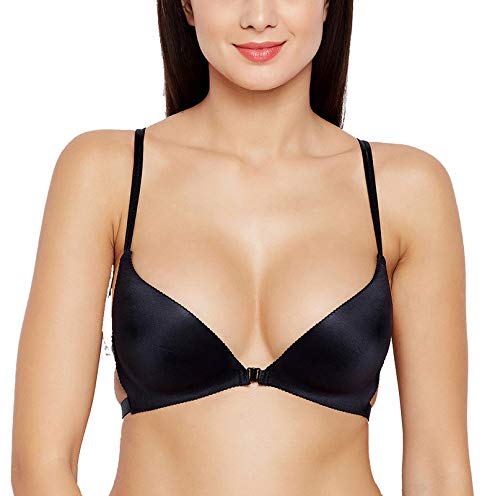 brachy Women's Multipurpose Wirefree Front Open Padded Bra Black Free Size FITS 30-32 -34 B Cup BCA_FOPFRESIZE02-picture-10