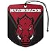 FANMATS 61606 NCAA Arkansas Razorbacks Hanging Car Air Freshener, 2 Pack, Black Ice Scent, Odor Eliminator, Shield Design with Team Logo