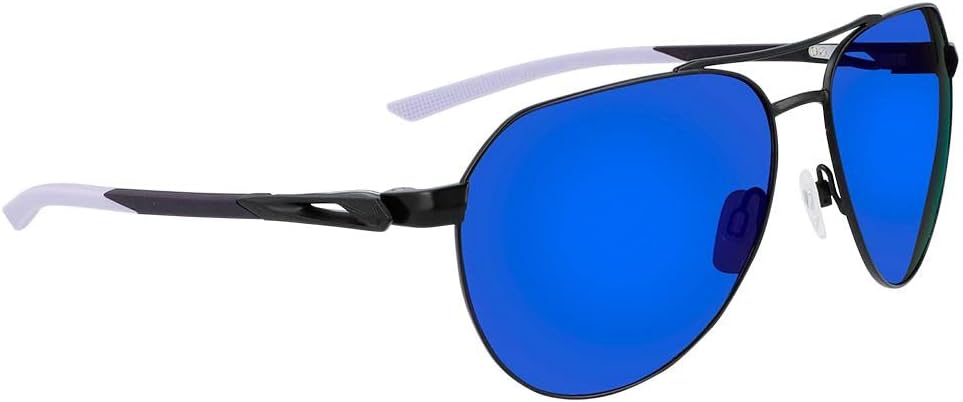 Nike Unisex CLUB NINE M DQ0924 Sunglasses, SATIN BLACK/GREY ULTRAVIOLET, 60