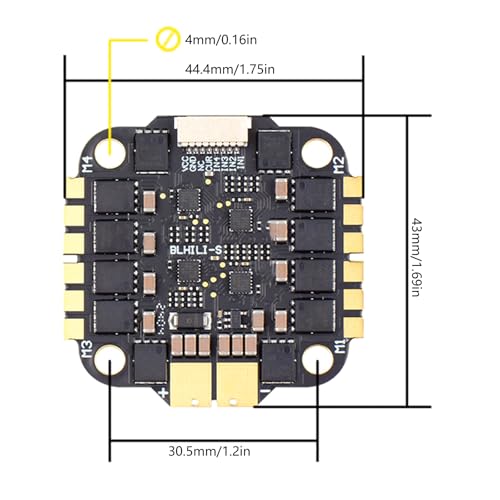 ESC 4 en 1 60A 65A con sensor de corriente para evitar caídas en cuadricópteros 4