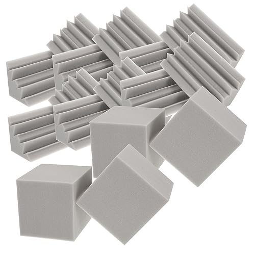 Holibanna 16pcs Paneles Absorbentes de Sonido para Trampas de Graves para Home Theater y Estudio de Grabación, Algodón de Aislamiento de Baja Frecuencia para Tratamiento Acústico y Reducción de Ruido