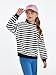 Haloumoning Girls Striped Crewneck Sweatshirt Kids Long Sleeve Oversized Fashion Pullover Tops Fall Clothes 5-14 Years Black