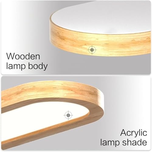 Luces de techo LED de madera que solucionan la falta de luz en el baño 7