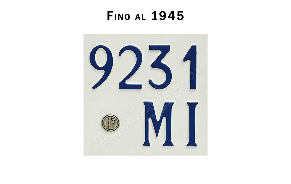 Targhe Storiche srl Targa Moto in Metallo Fino al 1962 (Alluminio Plastificato in colorazione d'origine)