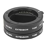 【Tubo de extensión】 Si usa solo un tubo de extensión (10 mm o 16 mm) o una combinación (10 mm + 16 mm = 26 mm), la distancia focal de la lente debe ser mayor que la longitud del tubo de extensión (10 mm 16 mm o 26 mm).