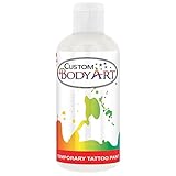 Custom Body Art White Airbrush Body Paint 8oz - Alcohol-Based, Waterproof, Body Paint for Adults, Cosplay, Temporary Tattoos